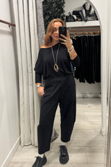Black Premium Crop Trouser