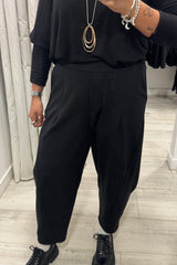 Black Premium Crop Trouser