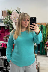 Chocolate Brown Plain Knitted Jumper