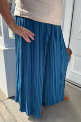 Teal Pleated Trouser