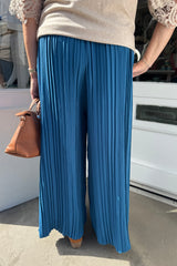 Teal Pleated Trouser