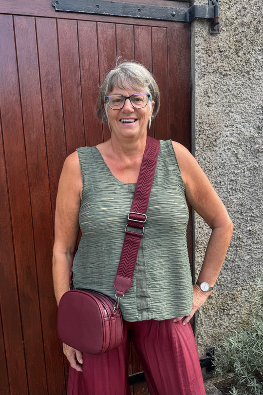 Khaki Distressed Vest