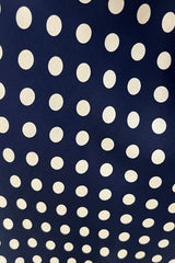 Navy and Cream Spotty Maxi Skirt