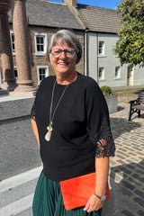 Black Lace Detailed Knit