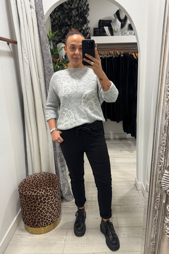 Black Crinkle Magic Trousers