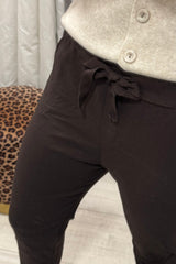 Chocolate Brown Crinkle Magic Trousers