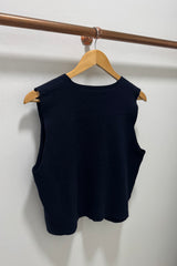 Navy Knitted Vest