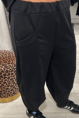 Black Scuba Lounge Set