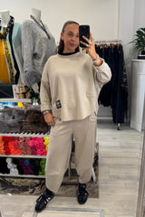 Beige Scuba Lounge Set