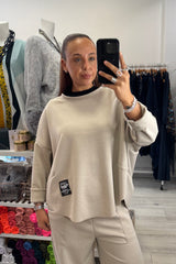 Beige Scuba Lounge Set
