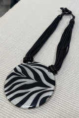 Zebra Print Necklace