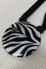 Zebra Print Necklace