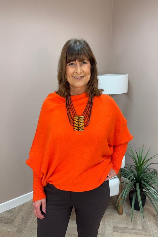 Orange Slouch Jumper