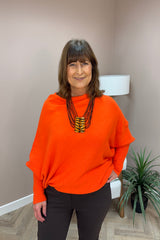 Orange Slouch Jumper