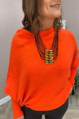 Orange Slouch Jumper