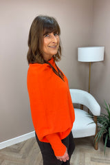 Orange Slouch Jumper