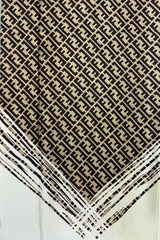 The Neutral Fierce Silk Scarf