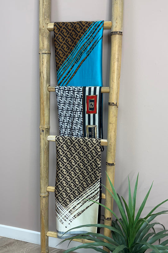 The Neutral Fierce Silk Scarf