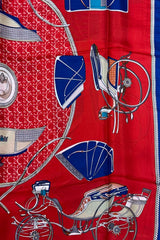 The Red Italian Silk Scarf