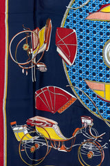 The Navy Italian Silk Scarf
