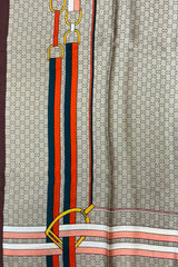 The Caramel Buckle Silk Scarf