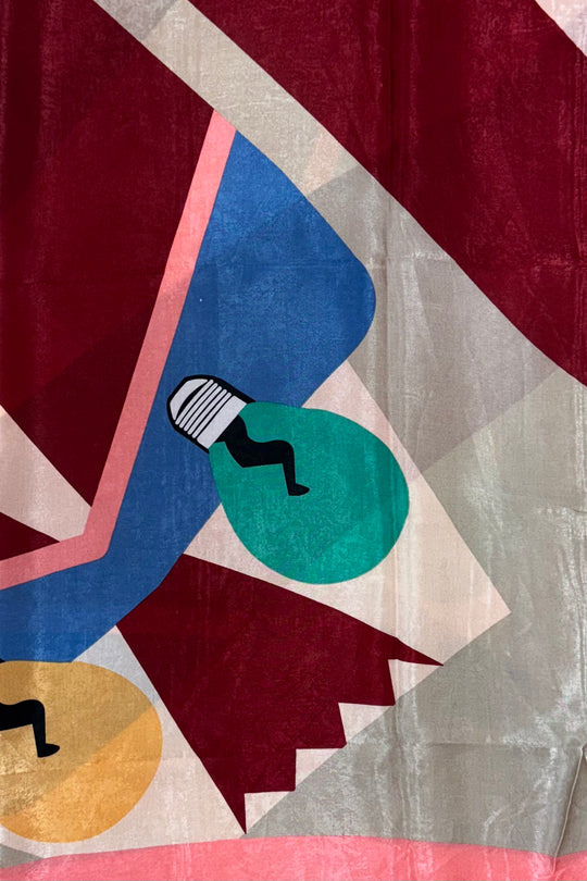 The Pink and Burgundy Energy Scarf