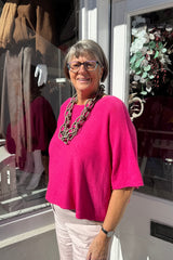 Fuchsia Pink Maggie Knit Jumper