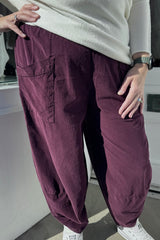 Grape Cord Cocoon Trousers