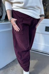 Grape Cord Cocoon Trousers