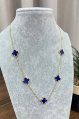 Navy and Gold Clover Jewellery