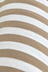 Caramel Striped Layering Top