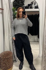 Slate Grey Cord Cocoon Trousers