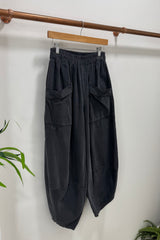 Slate Grey Cord Cocoon Trousers