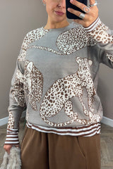 Cheetah Knitted Jumper