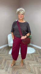 Rust Cotton Cocoon Trousers