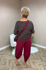 Rust Cotton Cocoon Trousers