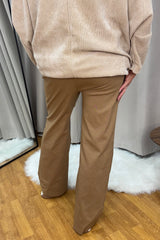 Chocolate Brown Straight Leg Magic Trousers