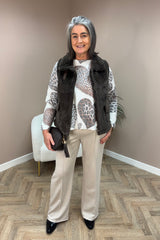 Leopard Hearts Deluxe Printed Jumper