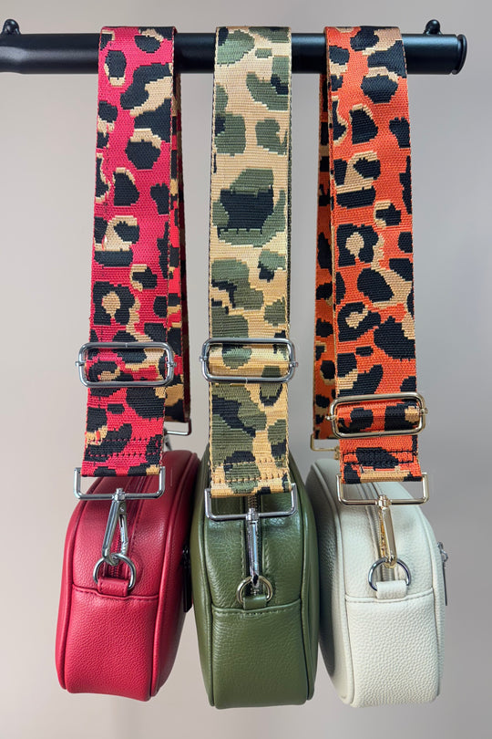 Cheetah Print Bag Strap