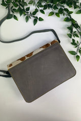 Cow Print Buckle Bag