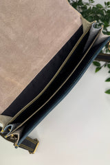 Tiger Print Large Buckle Bag