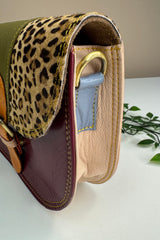 Leopard Print Rounded Buckle Bag