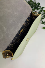 Cow Print Rounded Buckle Bag