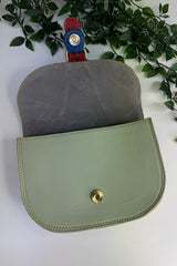 Cow Print Rounded Buckle Bag