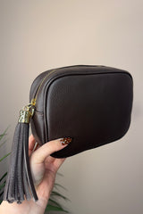 Leather Chocolate Camera Bag