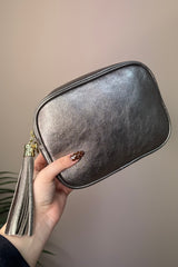 Leather Metallic Camera Bag