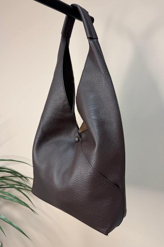 Chocolate Brown Hobo Bag