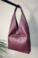 Burgundy Red Hobo Bag