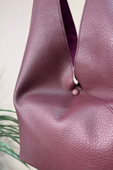 Burgundy Red Hobo Bag