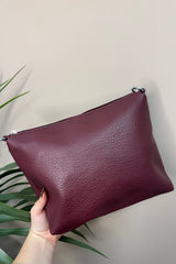 Burgundy Red Hobo Bag